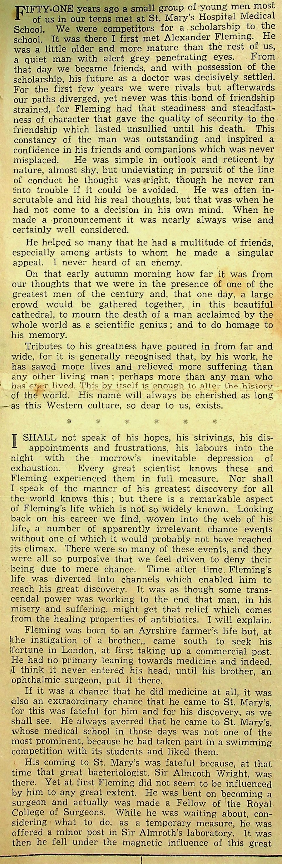 Section 1 of Robert Fleming article 20
